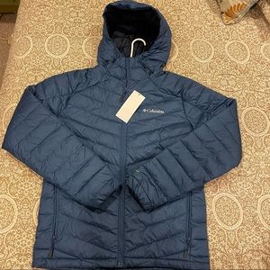 Columbia Horizon Explorer Hooded Puffer Jacket Blue